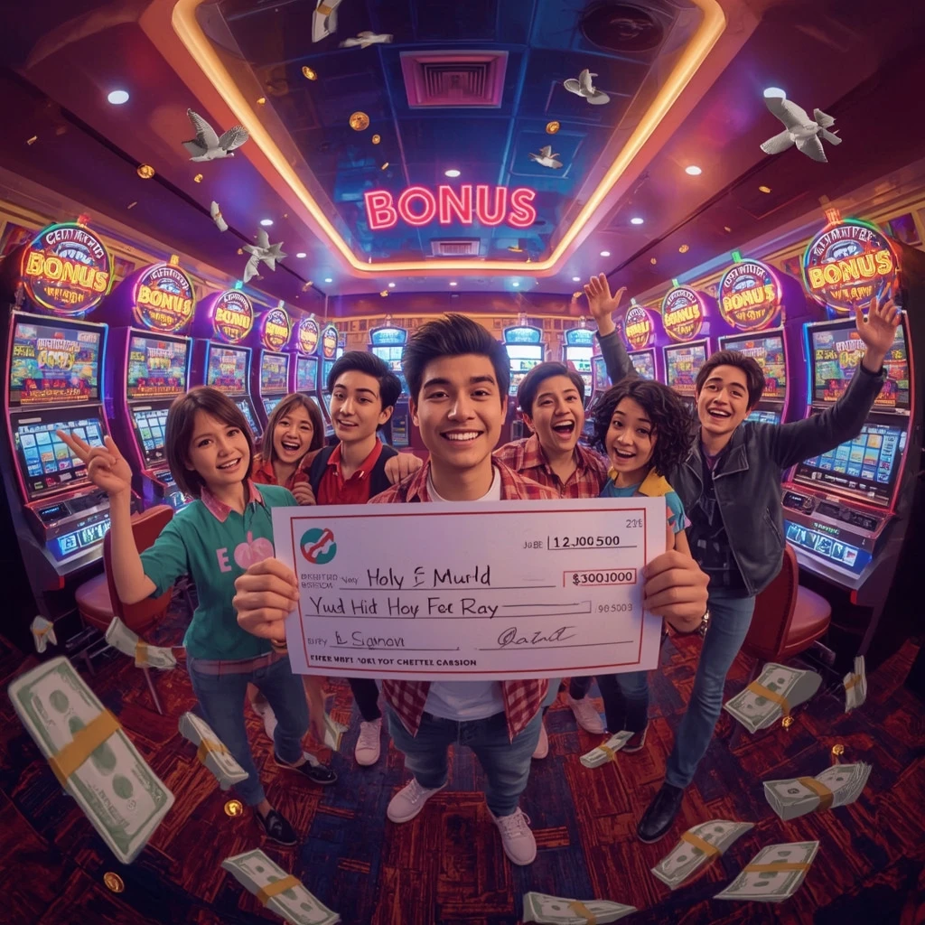 bonus nelle mani di un uomo al casinò 21 GRAND CASINO
