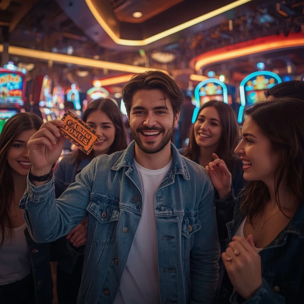 una persona con un bonus del casinò 21 Grand Casino